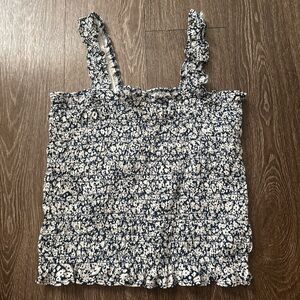 Old Navy Floral Camisole - Navy and White